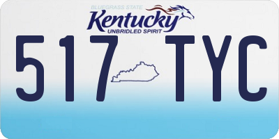 KY license plate 517TYC