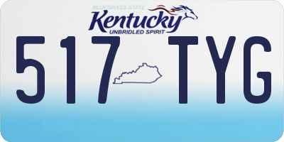 KY license plate 517TYG