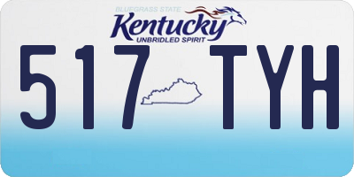 KY license plate 517TYH