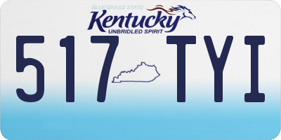 KY license plate 517TYI