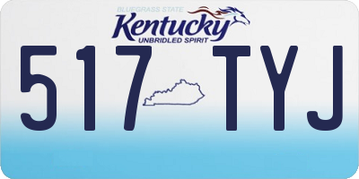 KY license plate 517TYJ