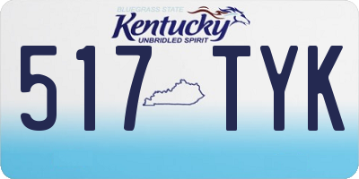 KY license plate 517TYK