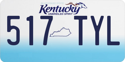 KY license plate 517TYL