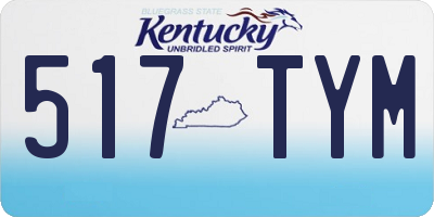 KY license plate 517TYM