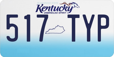 KY license plate 517TYP