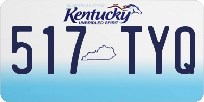 KY license plate 517TYQ