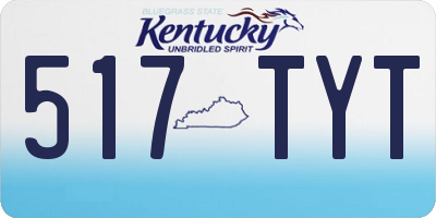 KY license plate 517TYT