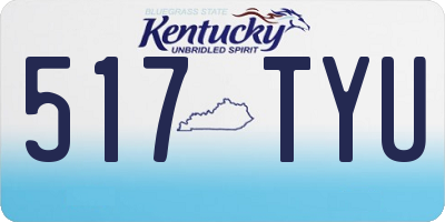KY license plate 517TYU