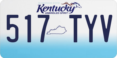 KY license plate 517TYV