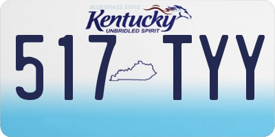 KY license plate 517TYY