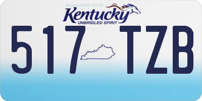 KY license plate 517TZB