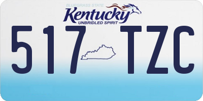 KY license plate 517TZC