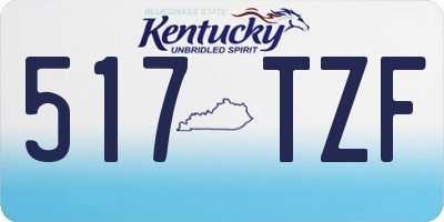 KY license plate 517TZF