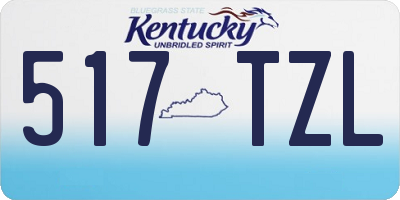 KY license plate 517TZL