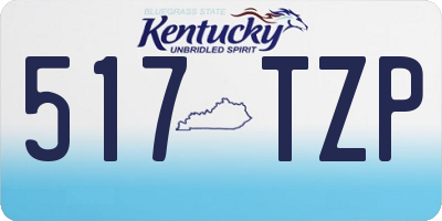 KY license plate 517TZP
