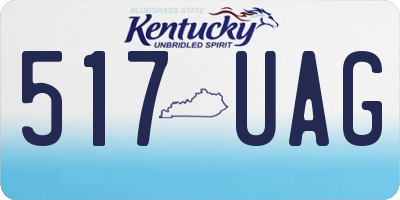 KY license plate 517UAG