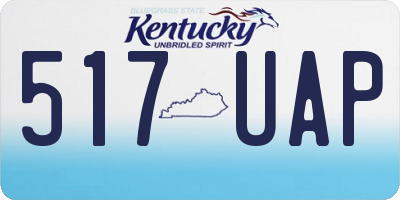 KY license plate 517UAP