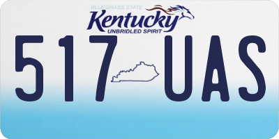 KY license plate 517UAS