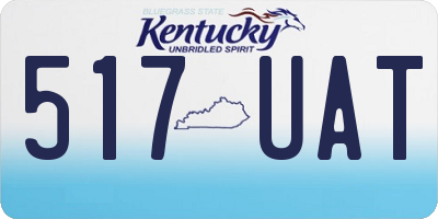 KY license plate 517UAT
