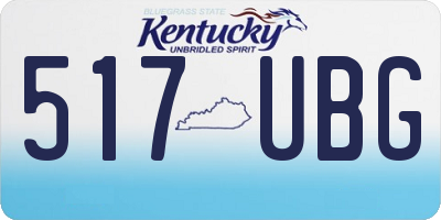 KY license plate 517UBG