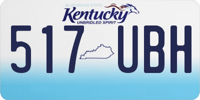 KY license plate 517UBH