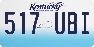 KY license plate 517UBI