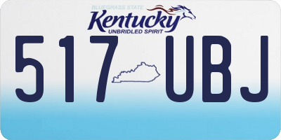 KY license plate 517UBJ
