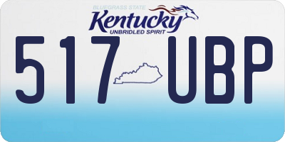 KY license plate 517UBP