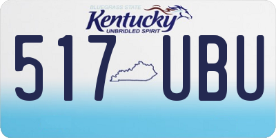 KY license plate 517UBU