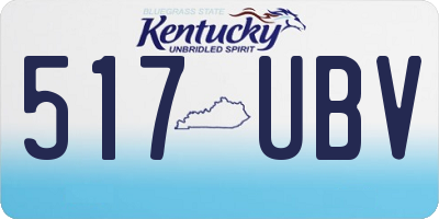 KY license plate 517UBV