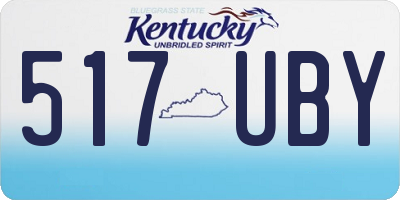 KY license plate 517UBY