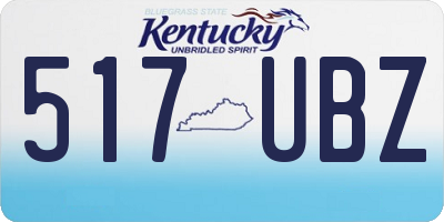 KY license plate 517UBZ