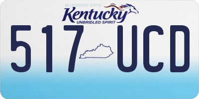 KY license plate 517UCD
