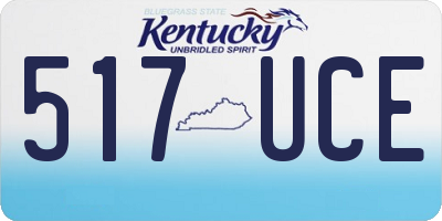 KY license plate 517UCE