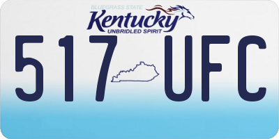 KY license plate 517UFC