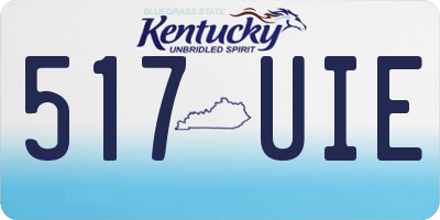 KY license plate 517UIE