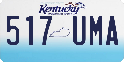 KY license plate 517UMA
