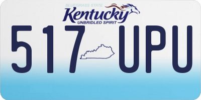 KY license plate 517UPU