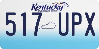 KY license plate 517UPX