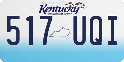 KY license plate 517UQI