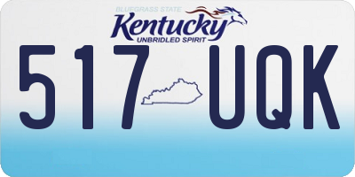 KY license plate 517UQK