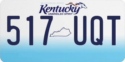 KY license plate 517UQT