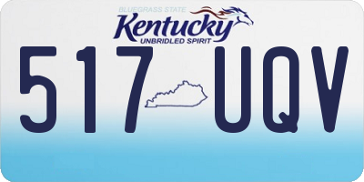 KY license plate 517UQV