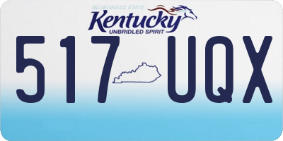 KY license plate 517UQX