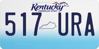 KY license plate 517URA