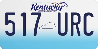 KY license plate 517URC