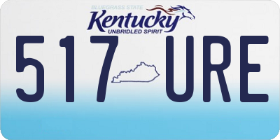 KY license plate 517URE