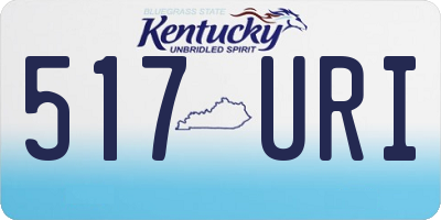 KY license plate 517URI
