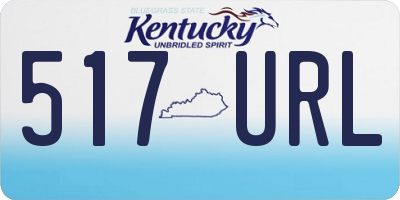 KY license plate 517URL