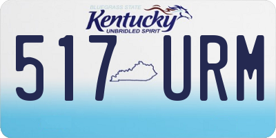 KY license plate 517URM